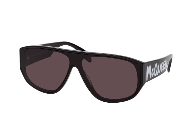 Alexander McQueen AM 0386S 001, RECTANGLE Sunglasses, MALE