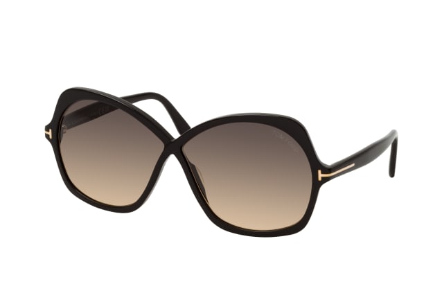 Tom Ford Rosemin FT 1013 01B, BUTTERFLY Sunglasses, FEMALE