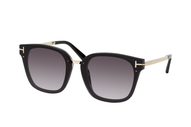 Tom Ford FT 1014 01B, SQUARE Sunglasses, FEMALE