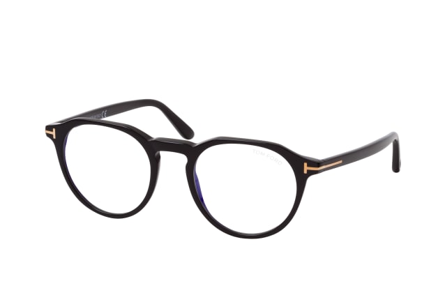 Tom Ford FT 5833-B 001, including lenses, ROUND Glasses, MALE