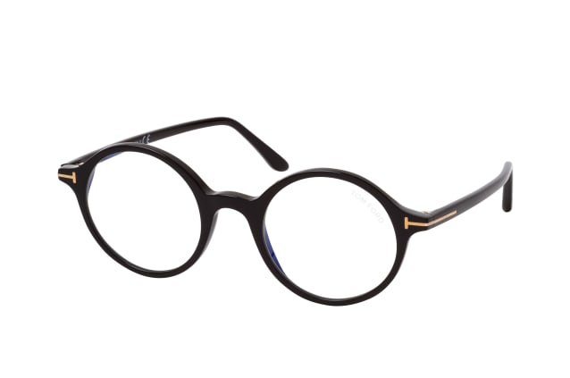 Tom Ford FT 5834-B 001, including lenses, ROUND Glasses, MALE