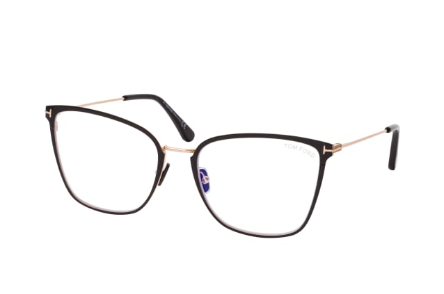 Tom Ford FT 5839-B 001, including lenses, BUTTERFLY Glasses, FEMALE