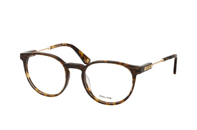 Police VPLF 10 09AX, including lenses, ROUND Glasses, MALE