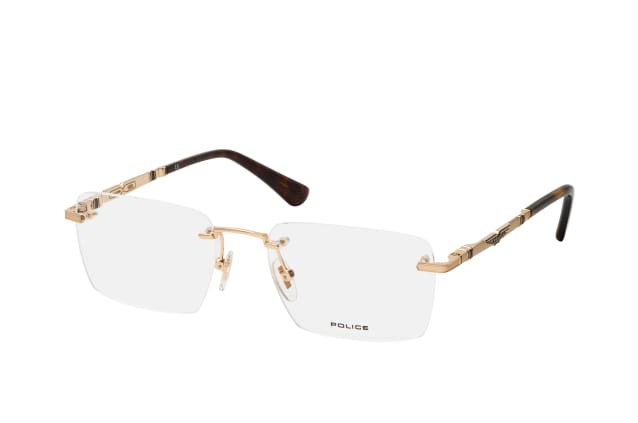 Police VPLF 84 0H34, including lenses, RECTANGLE Glasses, MALE