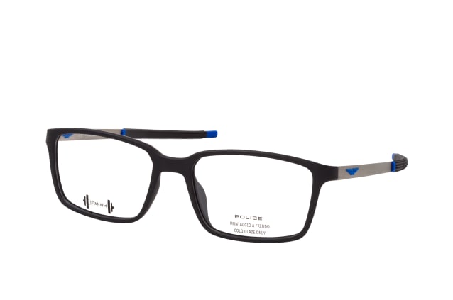 Police VPLF 85 0U28, including lenses, RECTANGLE Glasses, MALE
