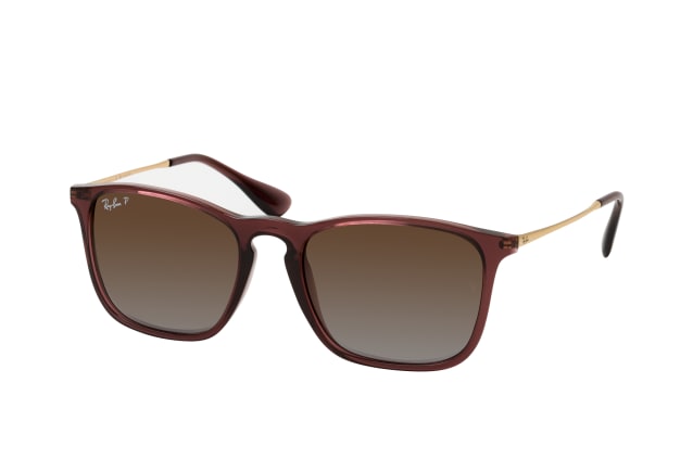 Ray-Ban Chris RB 4187 6593T5, SQUARE Sunglasses, MALE, polarised, available with prescription