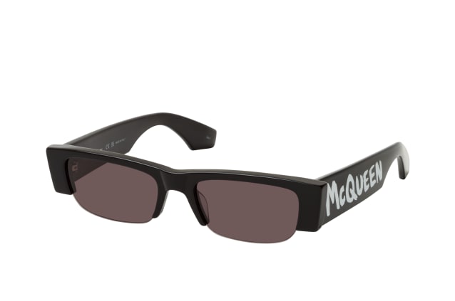 Alexander McQueen AM 0404S 001, RECTANGLE Sunglasses, FEMALE