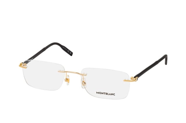 MONTBLANC MB 0221O 015, including lenses, RECTANGLE Glasses, MALE