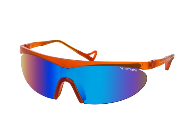 District Vision Koharu Orange, SINGLELENS Sunglasses, UNISEX
