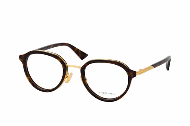 Bottega Veneta BV 1375O 002, including lenses, ROUND Glasses, MALE