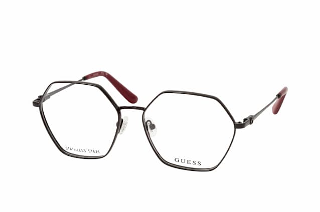 Guess GU 50184 001, including lenses, SQUARE Glasses, FEMALE