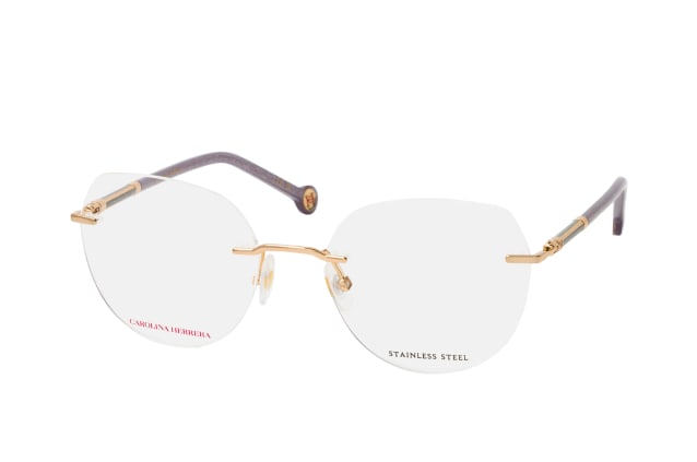 Carolina Herrera HER 0235 LYW, including lenses, ROUND Glasses, FEMALE