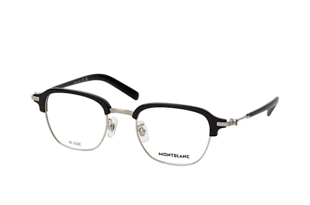 MONTBLANC MB 0390O 001, including lenses, BROWLINE Glasses, MALE