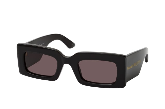 Alexander McQueen AM 0433S 001, RECTANGLE Sunglasses, FEMALE