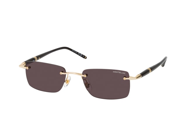 MONTBLANC MB0344S 001, RECTANGLE Sunglasses, MALE