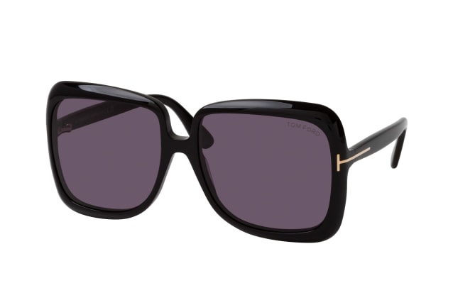 Tom Ford FT 1156 01A, SQUARE Sunglasses, FEMALE