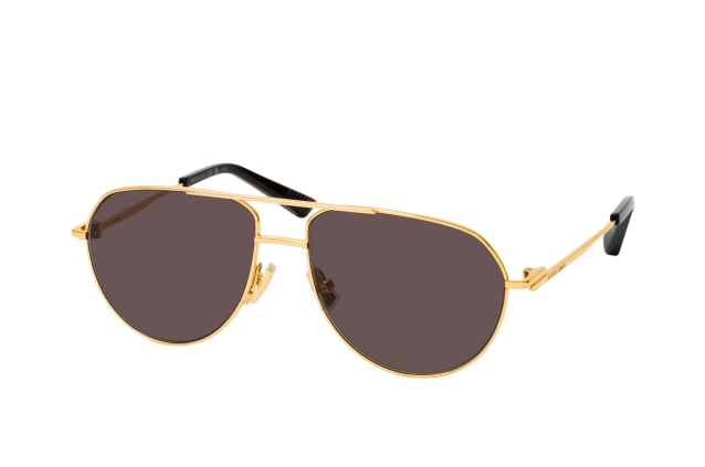 Bottega Veneta BV1302S 001, AVIATOR Sunglasses, UNISEX, available with prescription