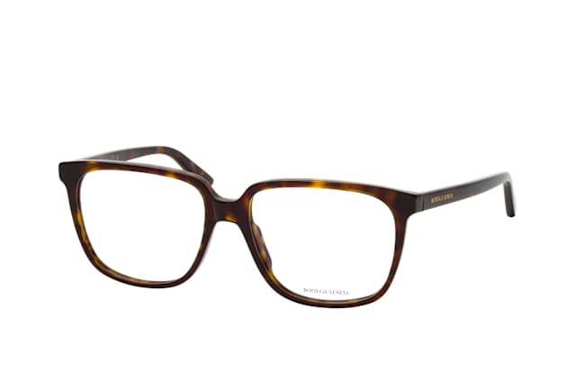 Bottega Veneta BV1315O 002, including lenses, SQUARE Glasses, FEMALE