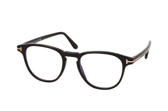 Tom Ford FT 5899-B 001, including lenses, ROUND Glasses, MALE