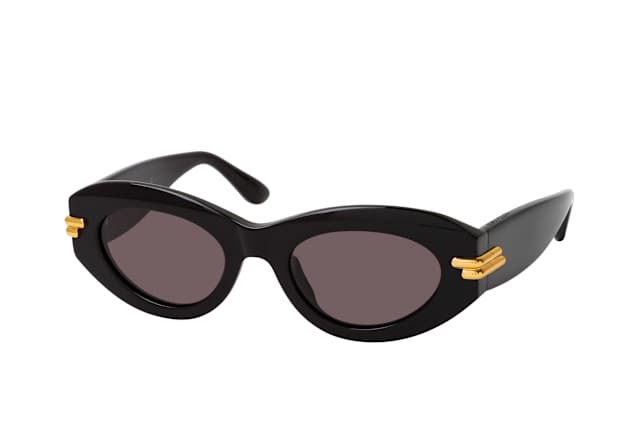 Bottega Veneta BV1322S 001, OVAL Sunglasses, FEMALE