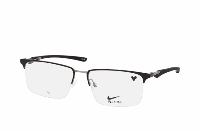 Nike NIKE 4318 001, including lenses, RECTANGLE Glasses, MALE