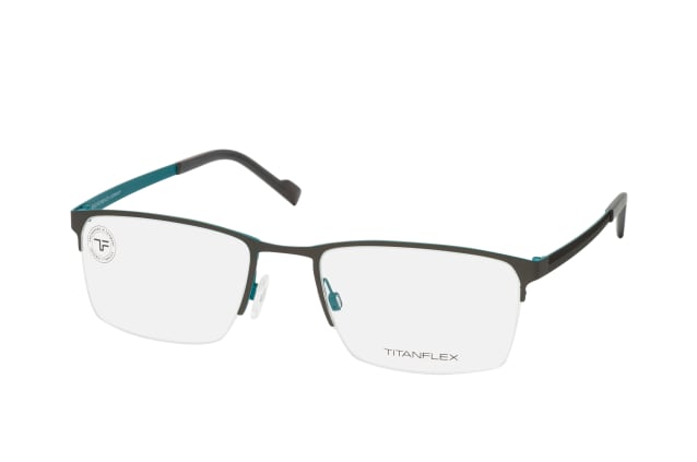 TITANFLEX 820834 37, including lenses, RECTANGLE Glasses, MALE