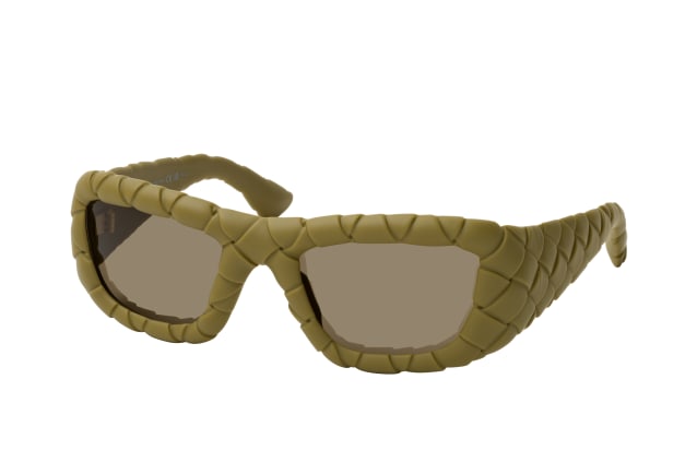 Bottega Veneta BV1303S 002, RECTANGLE Sunglasses, FEMALE