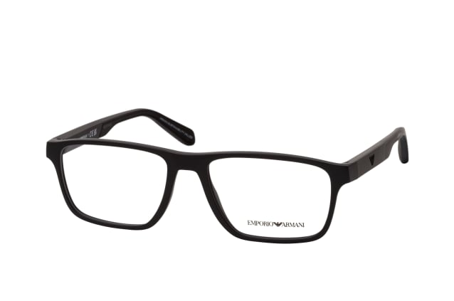 Emporio Armani EA 3233 5001, including lenses, SQUARE Glasses, MALE