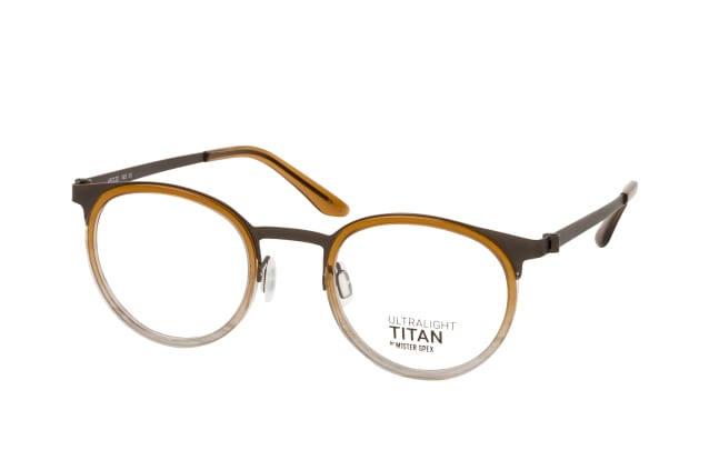 Ultralight Titan Jackdaw 1424 A13, including lenses, ROUND Glasses, UNISEX