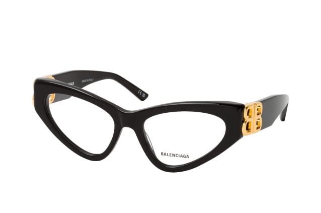 Balenciaga BB 0313O 001, including lenses, BUTTERFLY Glasses, FEMALE