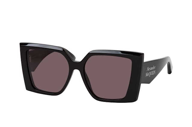 Alexander McQueen AM0467S 001, SQUARE Sunglasses, FEMALE