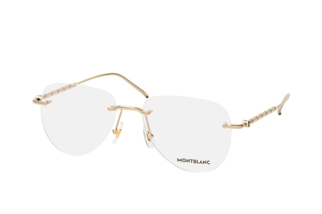 MONTBLANC MB 0312O 002, including lenses, AVIATOR Glasses, MALE