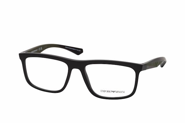 Emporio Armani EA 3246 5001, including lenses, SQUARE Glasses, MALE