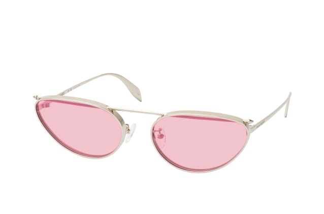 Alexander McQueen AM 0424S 003, ROUND Sunglasses, FEMALE