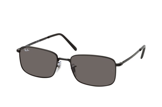 Ray-Ban RB 3717 002/B1, RECTANGLE Sunglasses, UNISEX, available with prescription