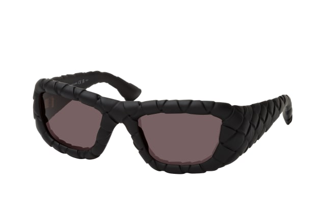 Bottega Veneta BV1303S 001, RECTANGLE Sunglasses, FEMALE