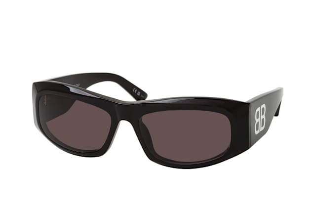 Balenciaga BB 0395S 001, RECTANGLE Sunglasses, FEMALE