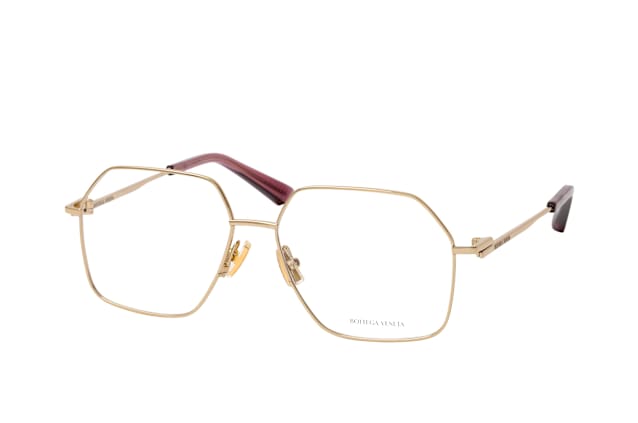 Bottega Veneta BV1332O 004, including lenses, SQUARE Glasses, FEMALE