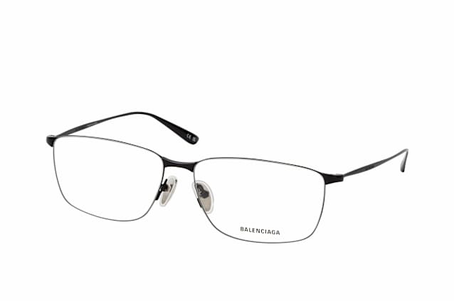 Balenciaga BB 0415O 001, including lenses, RECTANGLE Glasses, MALE