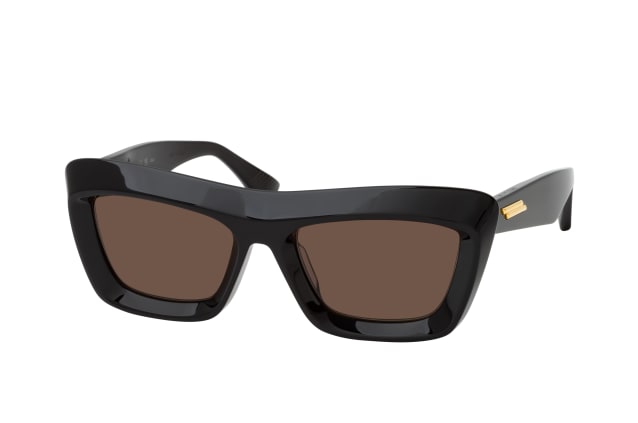 Bottega Veneta BV1283S 001, RECTANGLE Sunglasses, FEMALE