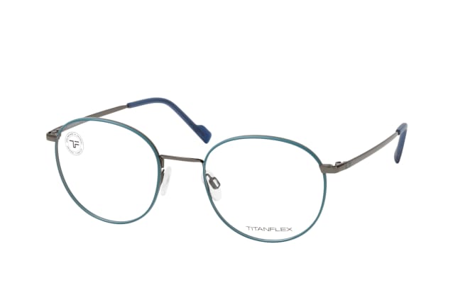 TITANFLEX 820959 37, including lenses, ROUND Glasses, MALE