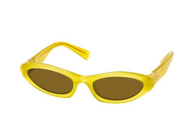 Miu Miu MU 09YS 17L01T, ROUND Sunglasses, FEMALE, available with prescription