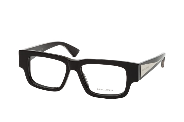 Bottega Veneta BV1280O 001, including lenses, SQUARE Glasses, FEMALE