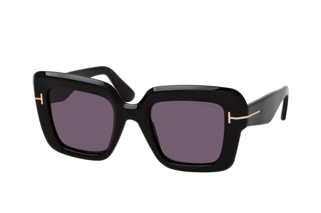 Tom Ford FT 1157 01A, SQUARE Sunglasses, FEMALE