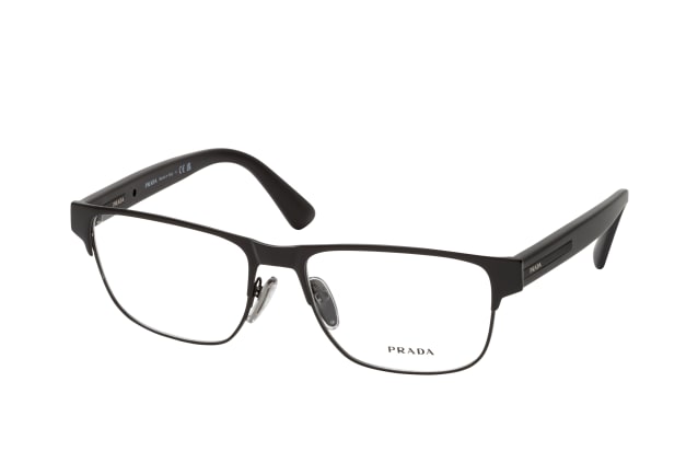 Prada PR 57ZV 1BO1O1, including lenses, SQUARE Glasses, MALE
