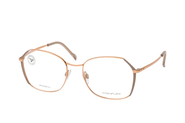 TITANFLEX 826037 20, including lenses, SQUARE Glasses, FEMALE