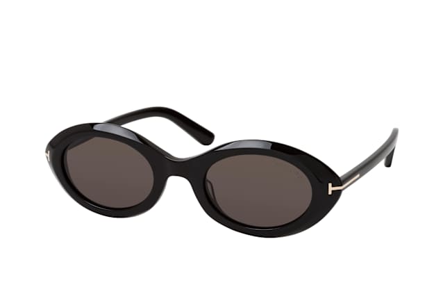 Tom Ford FT 1186 01A, OVAL Sunglasses, FEMALE