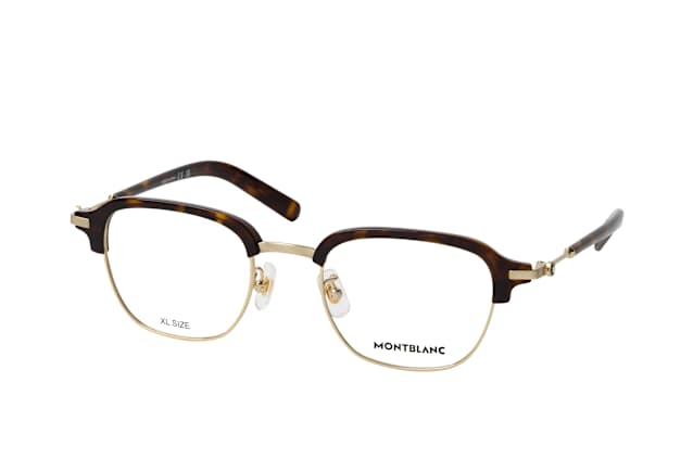 MONTBLANC MB 0390O 003, including lenses, BROWLINE Glasses, MALE