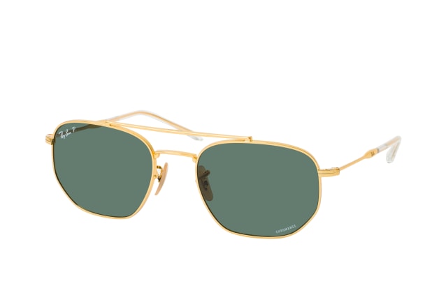 Ray-Ban RB 3707 001/O9, ROUND Sunglasses, UNISEX, polarised, available with prescription