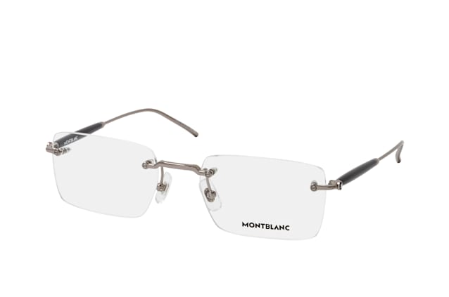 MONTBLANC MB 0411O 004, including lenses, RECTANGLE Glasses, MALE